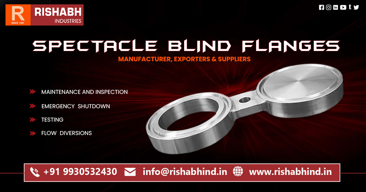 Premium Stainless Steel Spectacle Blind Flanges Manufacturer