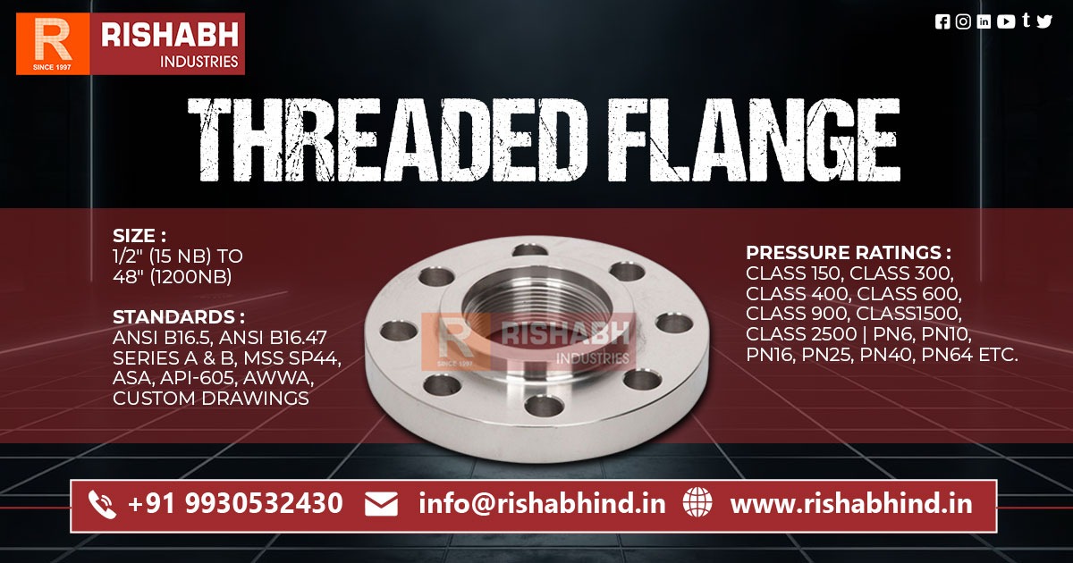 Supplier of Industrial Threaded Flanges