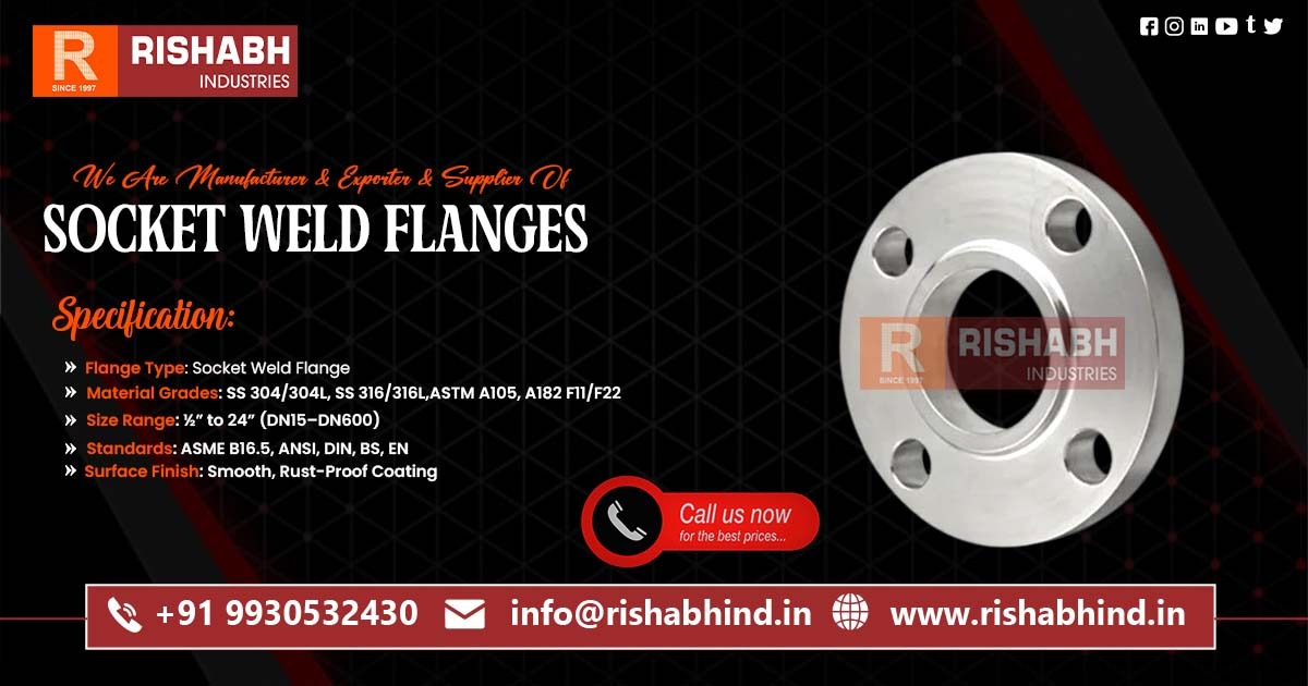 Manufacturer of Industrial Socket Weld Flanges
