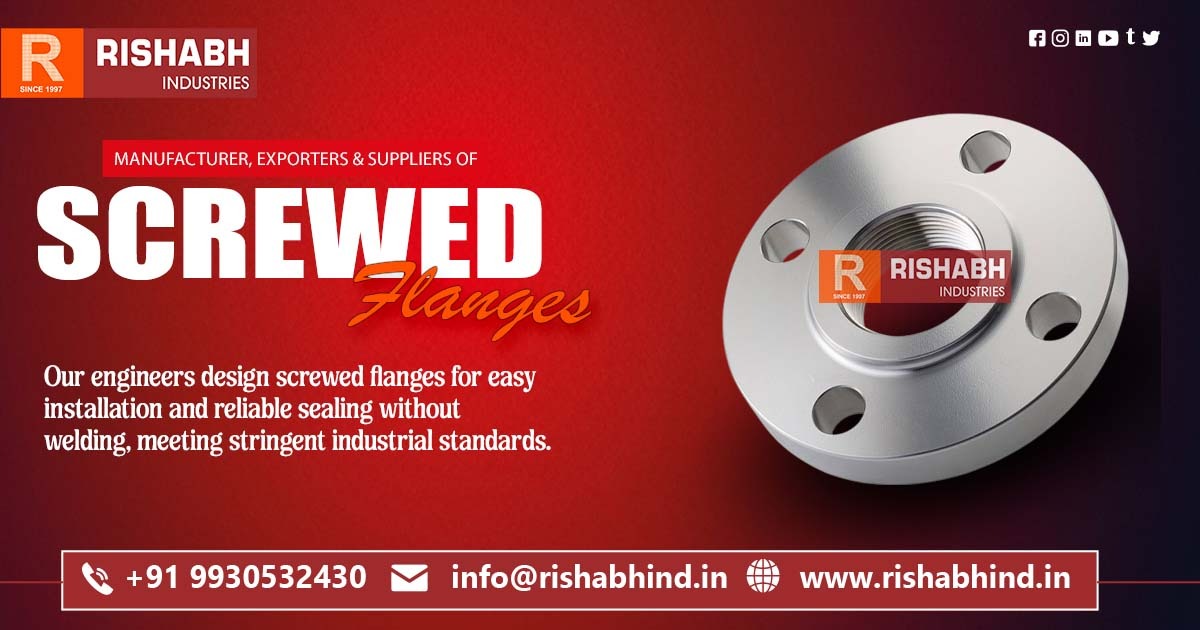 Manufacturer of Screwed Flanges for Oil and Gas