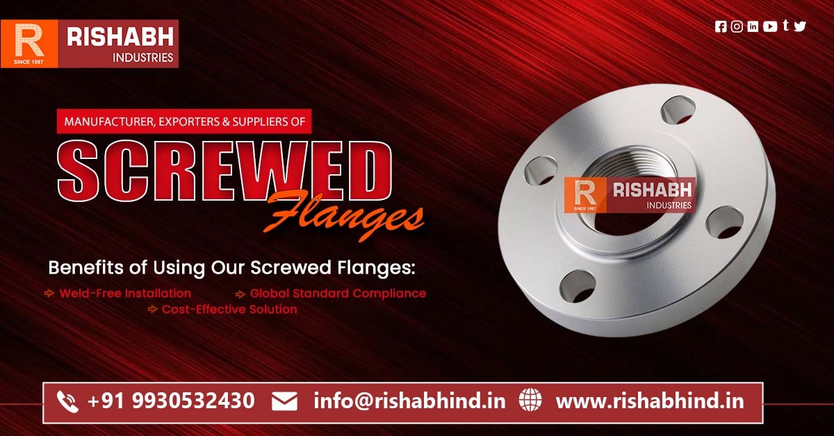 Reliable Screwed Flanges for Safe and Secure Piping Connections